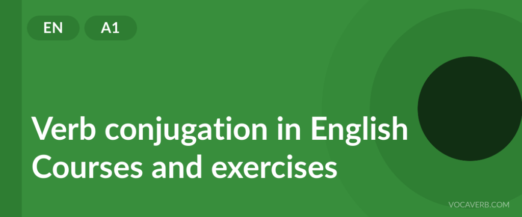 Verb conjugation in English