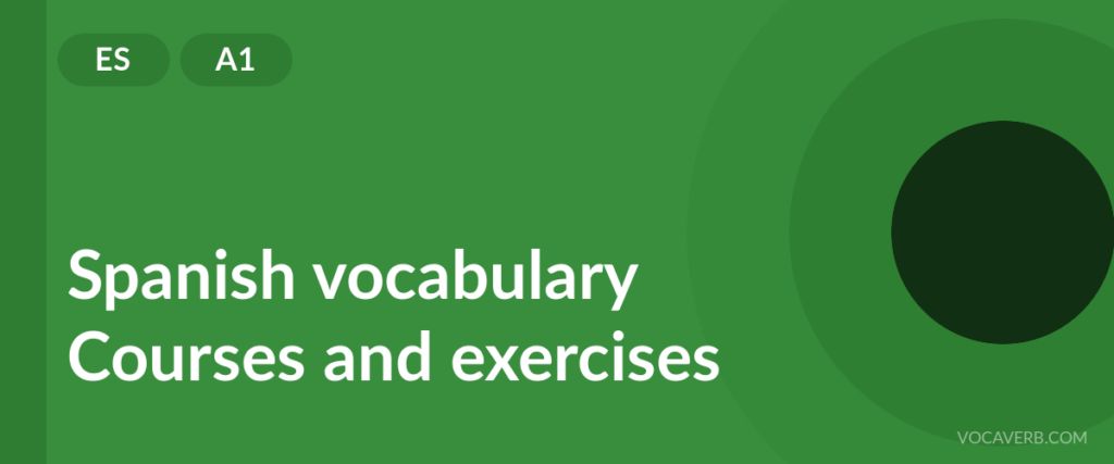 Spanish vocabulary