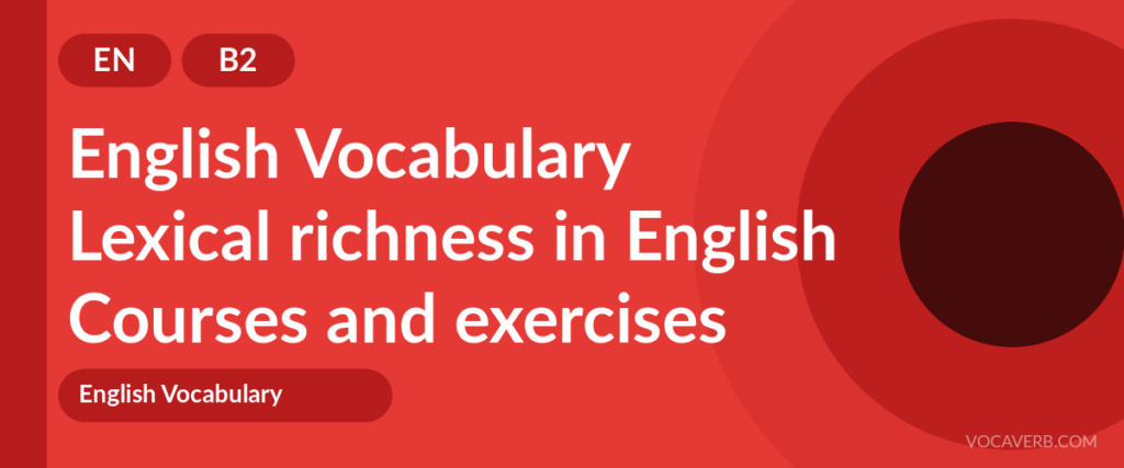 Lexical richness in English