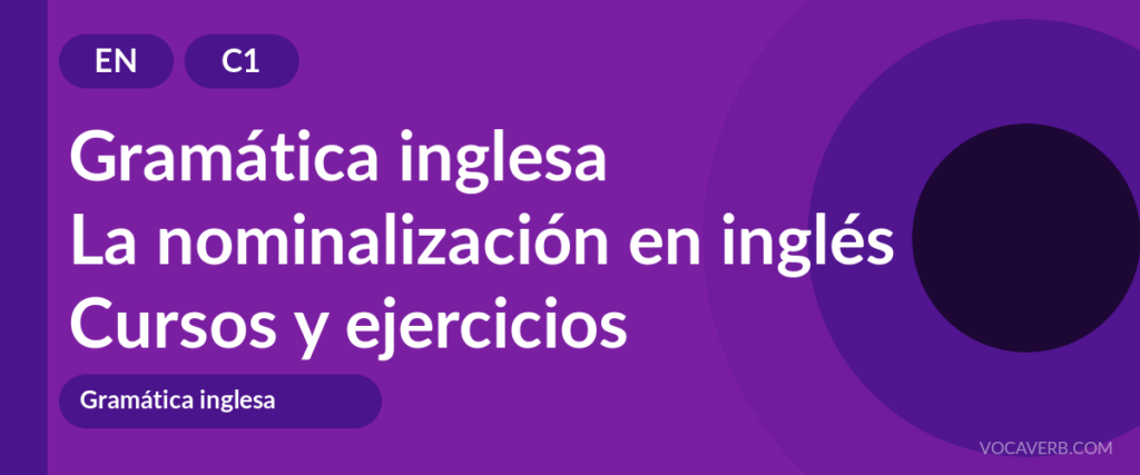 La nominalización en inglés