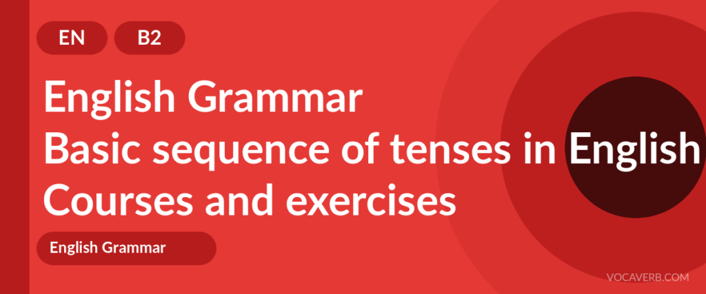 Basic sequence of tenses in English