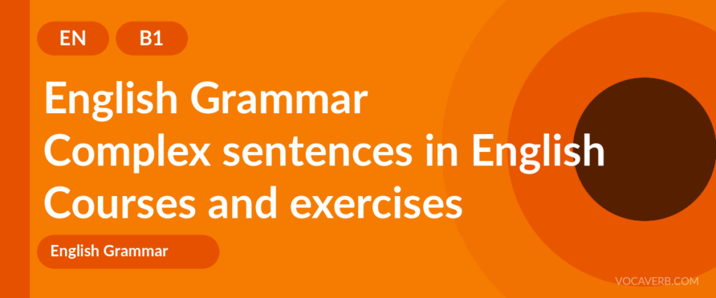 Complex sentences in English