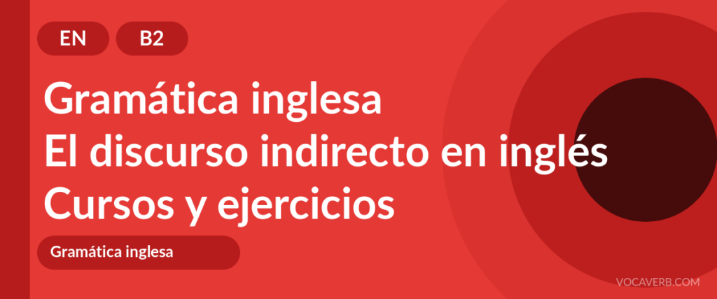 El discurso indirecto en inglés
