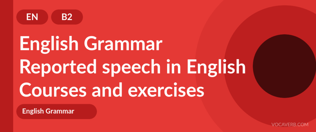 Reported speech in English