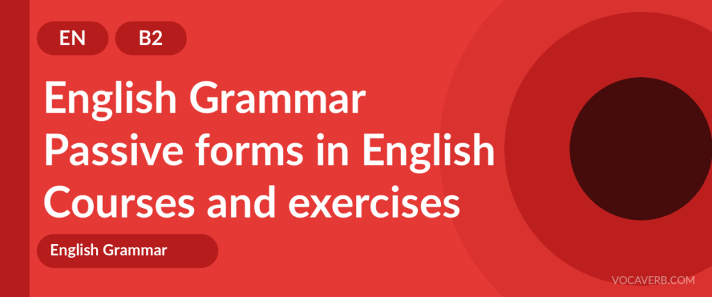 Passive forms in English