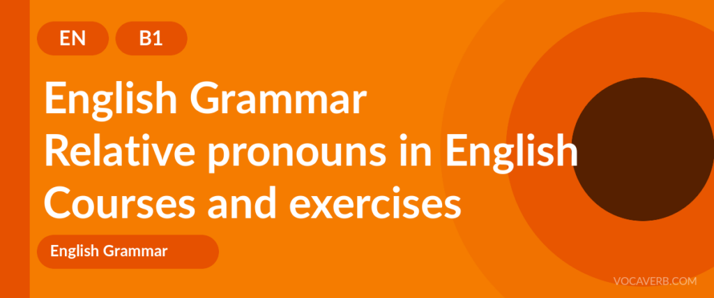 Relative pronouns in English