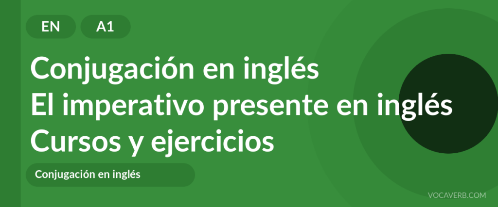 El imperativo presente en inglés