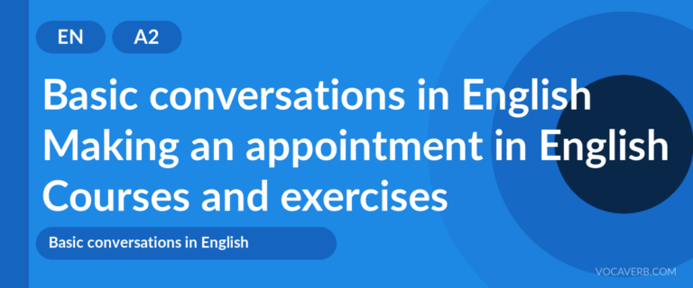 Making an appointment in English [A2] — VocaVerb