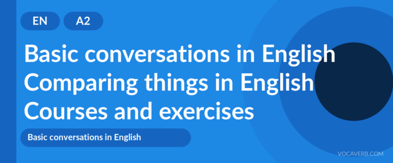 Comparing things in English [A2] — VocaVerb