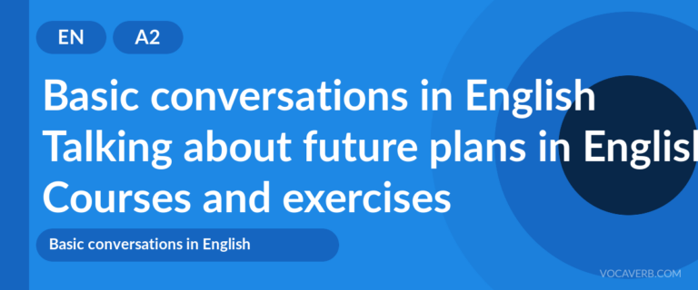 Talking about future plans in English [A2] — VocaVerb