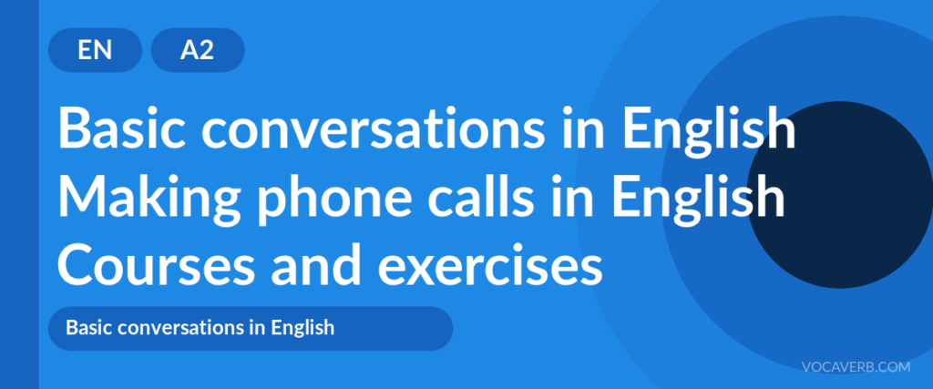 Making phone calls in English