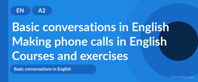 Making phone calls in English [A2] — VocaVerb