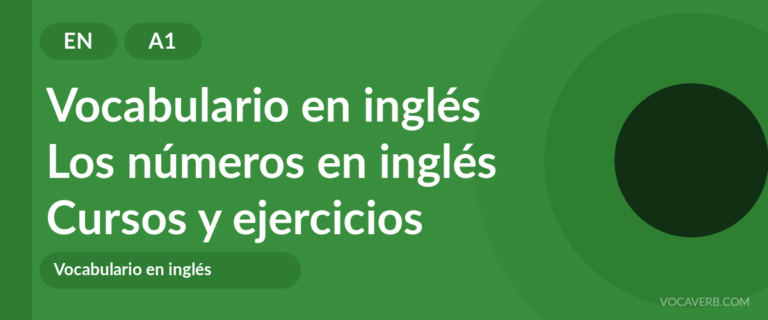 Los números en inglés [A1] — VocaVerb