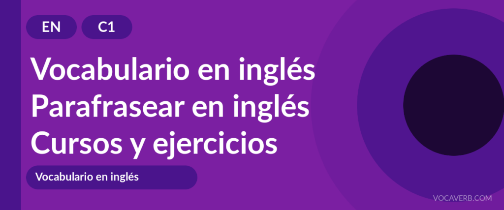 Parafrasear en inglés
