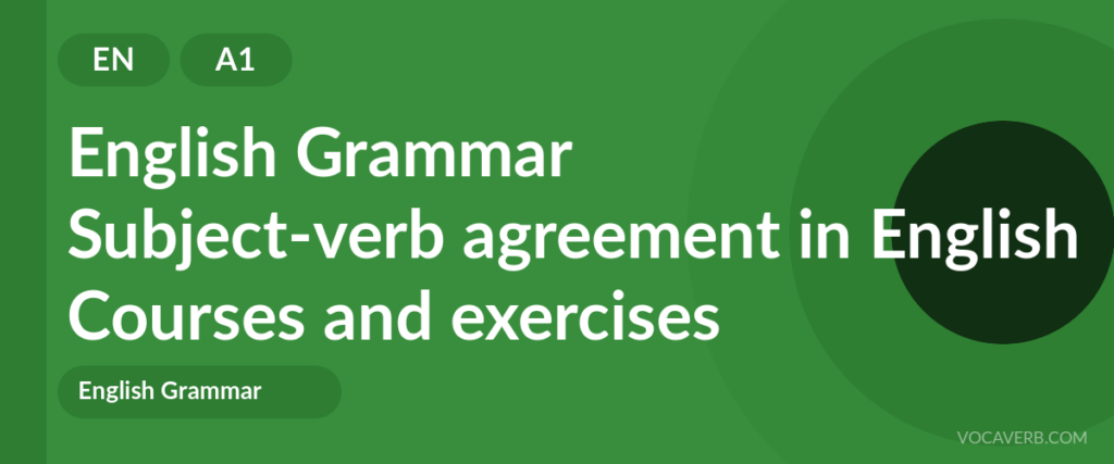 Subject-verb agreement in English