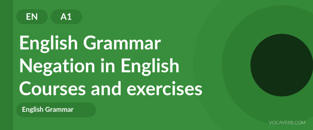 Negation in English
