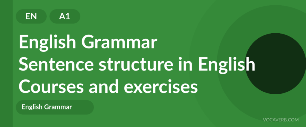 Sentence structure in English