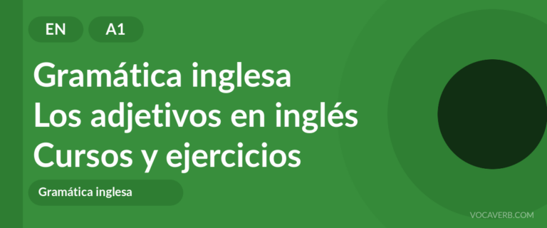 Los adjetivos en inglés [A1] — VocaVerb