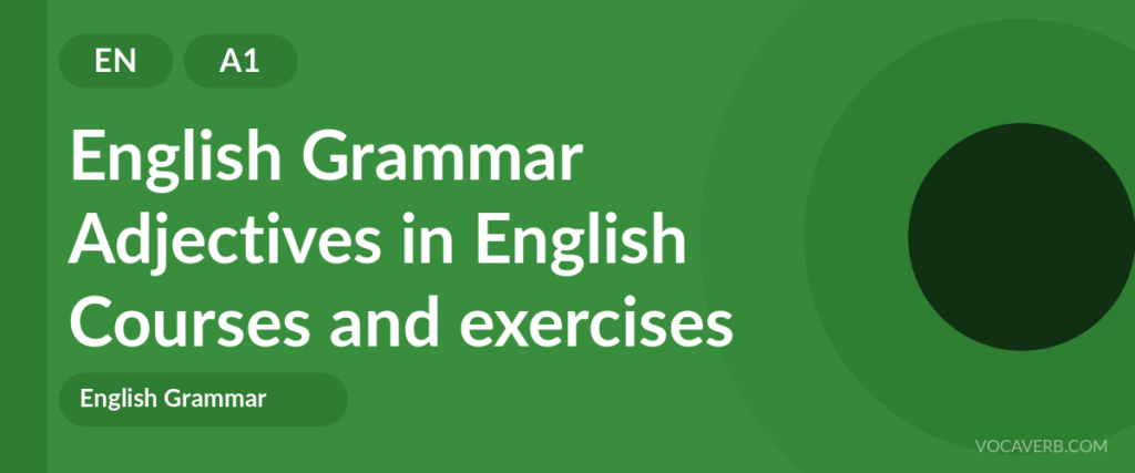 Adjectives in English