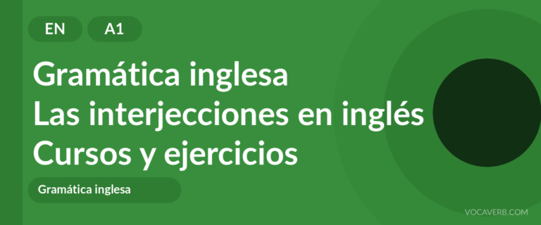 Las interjecciones en inglés [A1] — VocaVerb