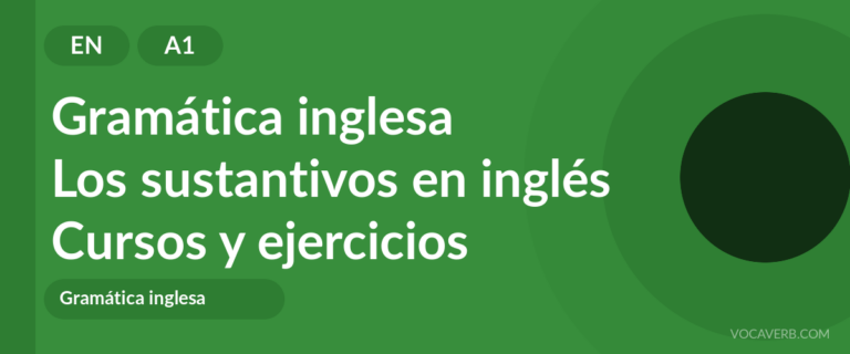 Los sustantivos en inglés [A1] — VocaVerb