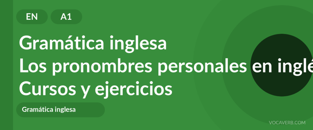 Los pronombres personales en inglés
