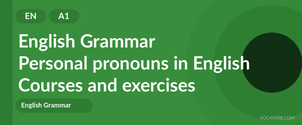 Personal pronouns in English