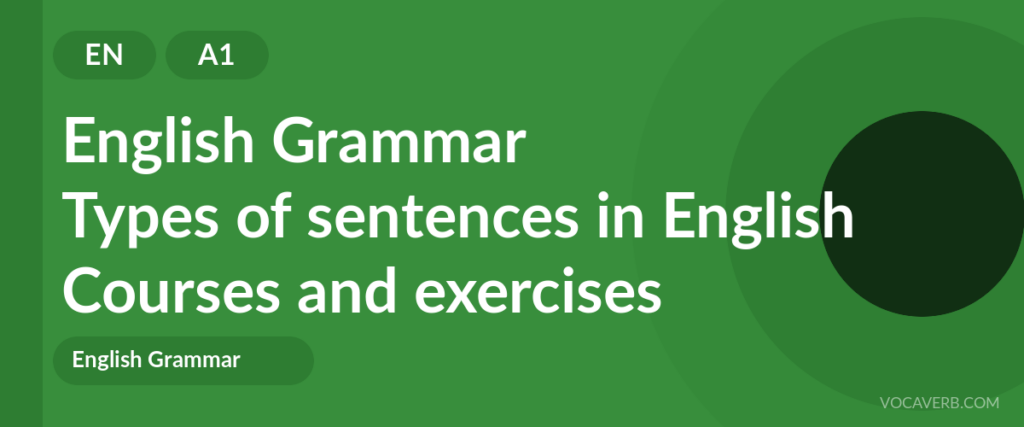 Types of sentences in English