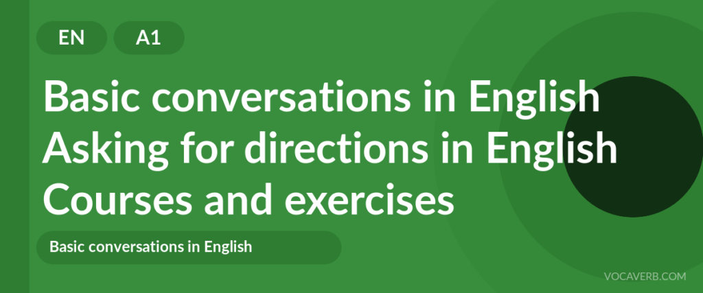 Asking for directions in English