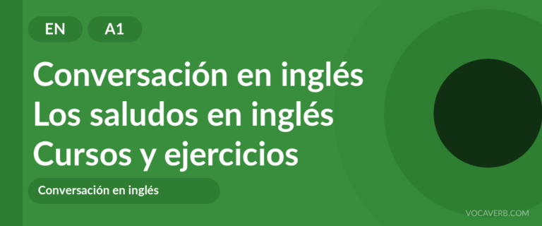 Los saludos en inglés [A1] — VocaVerb