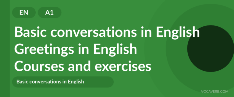 Greetings in English [A1] — VocaVerb