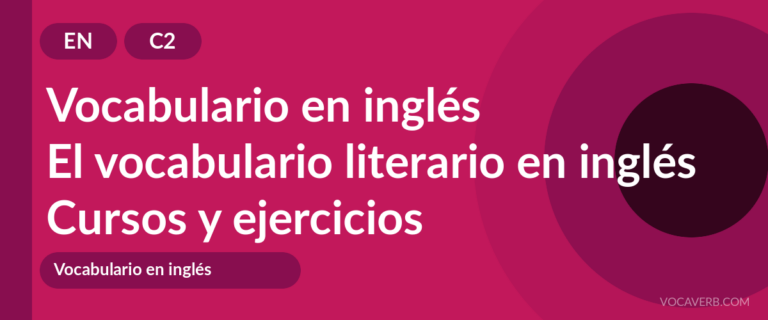 El vocabulario literario en inglés [C2] — VocaVerb