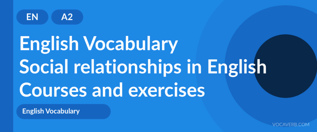 Social relationships in English