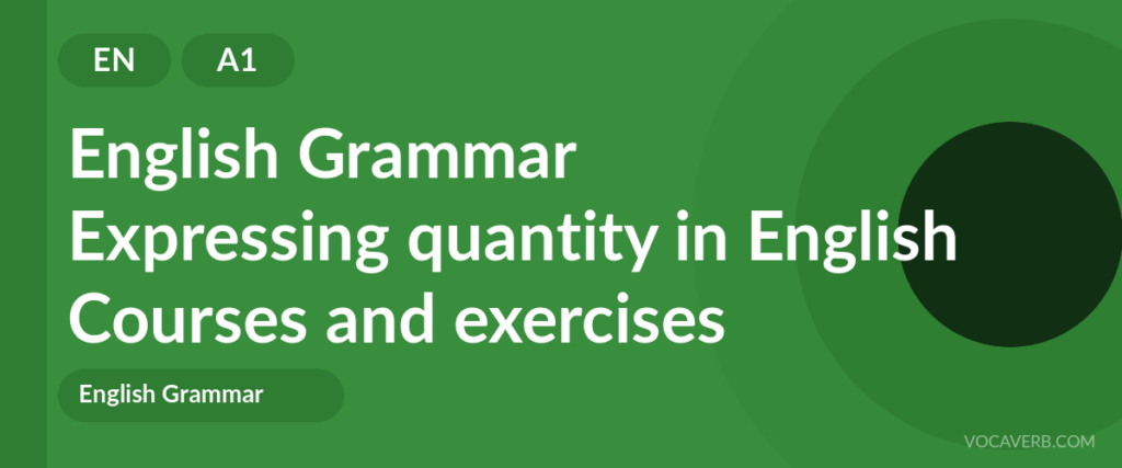 Expressing quantity in English