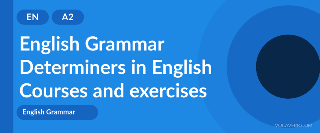 Determiners in English
