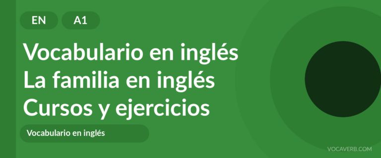 La familia en inglés [A1] — VocaVerb