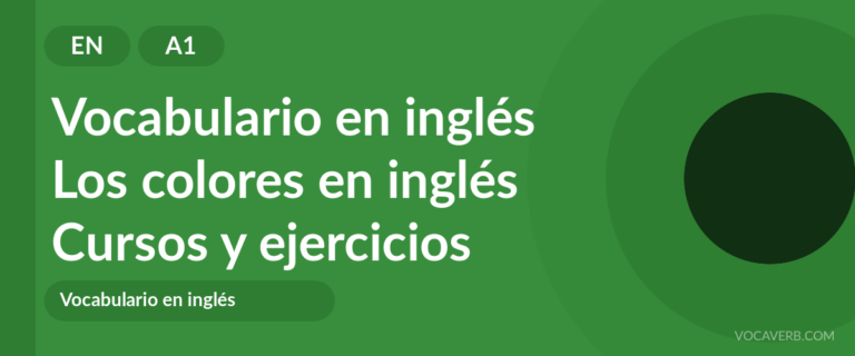 Los colores en inglés [A1] — VocaVerb