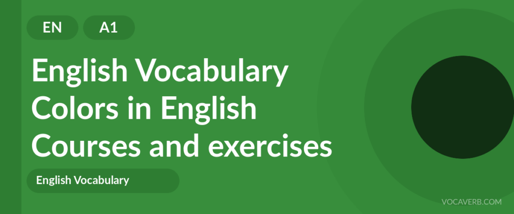 Colors in English