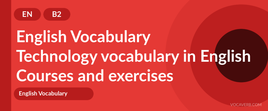 Technology vocabulary in English