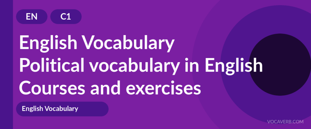 Political vocabulary in English