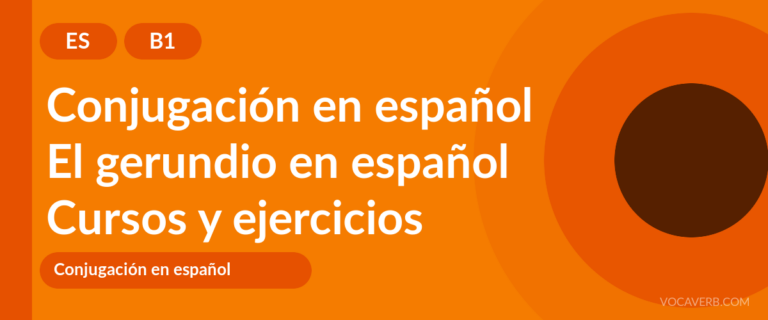 El gerundio en español [B1] — VocaVerb