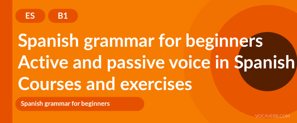 Active and passive voice in Spanish