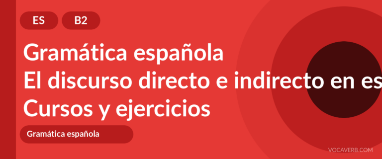 El discurso directo e indirecto en español [B2] — VocaVerb