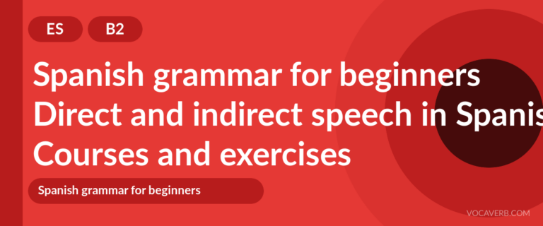 Direct and indirect speech in Spanish [B2] — VocaVerb