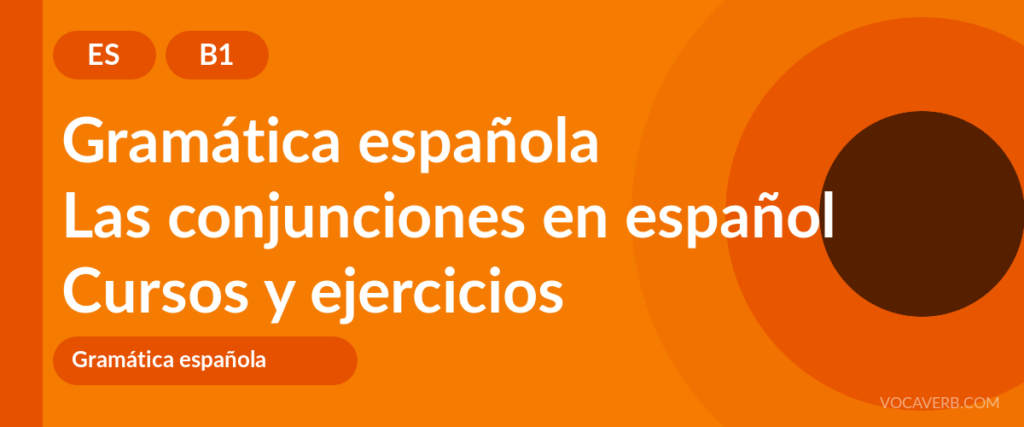 Las conjunciones en español