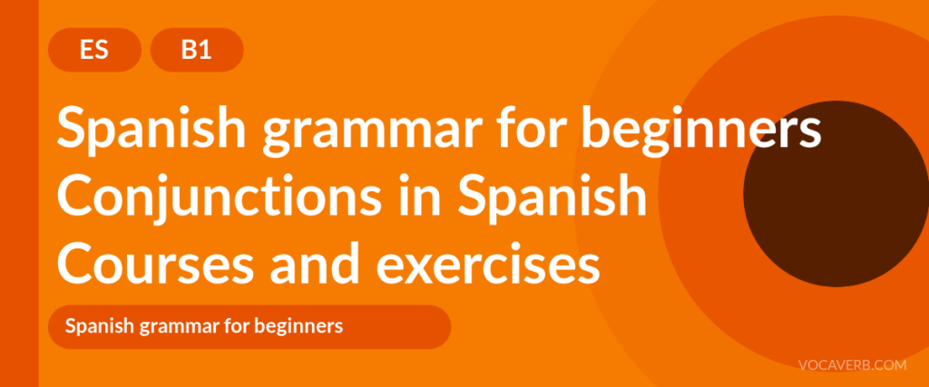 Conjunctions in Spanish
