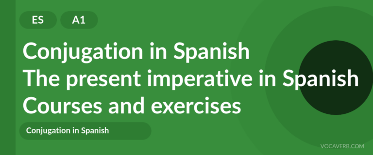 The present imperative in Spanish [A1] — VocaVerb