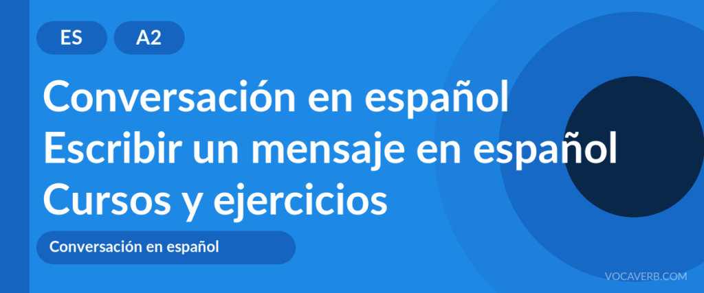 Escribir un mensaje en español