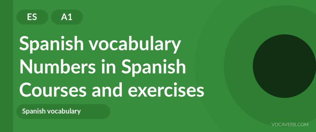 Numbers in Spanish
