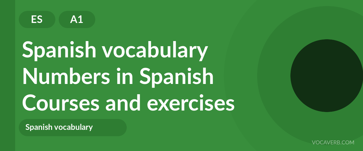 Numbers in Spanish [A1] — VocaVerb